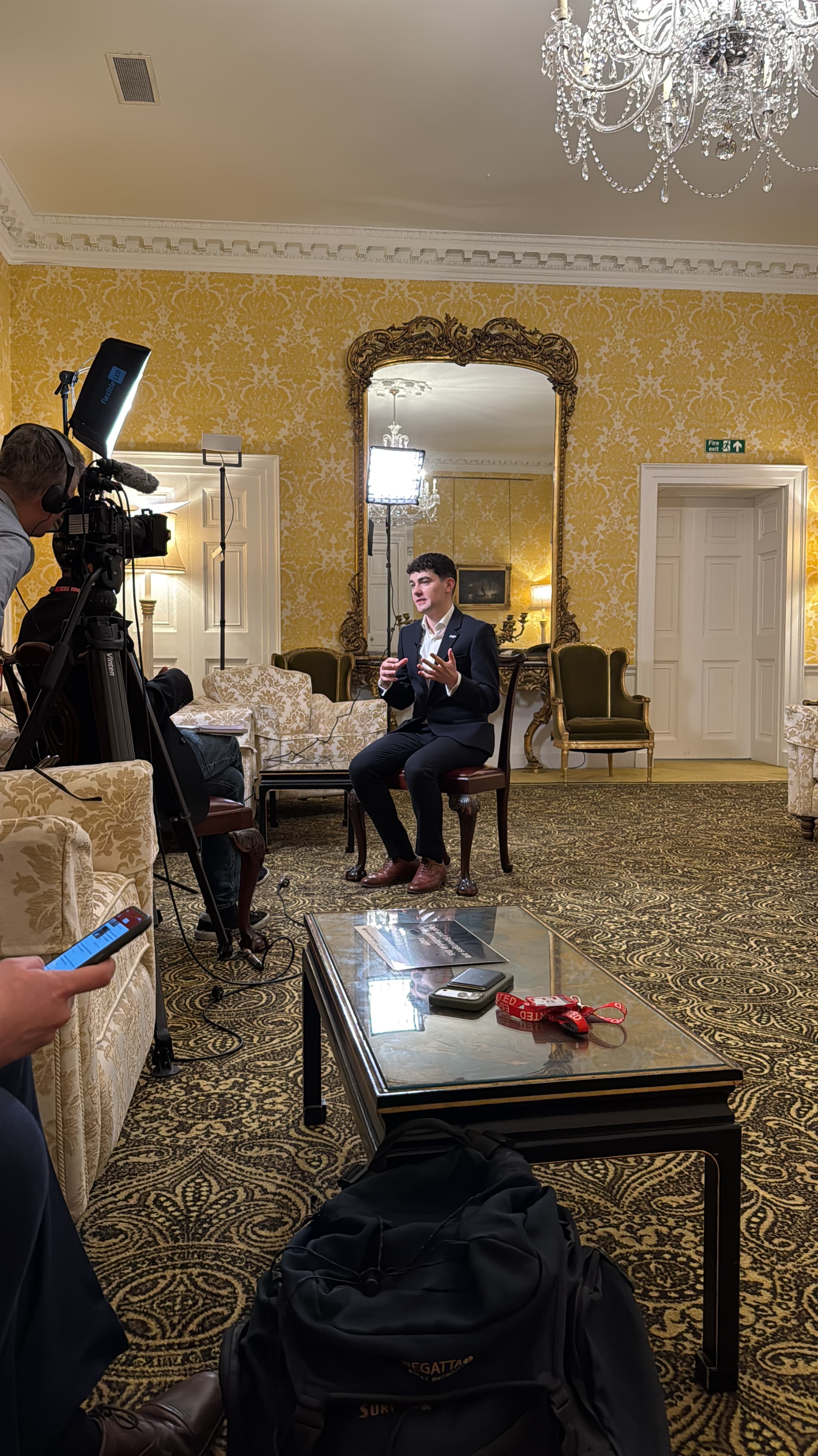 Ben in a meeting with government/corporate advisors